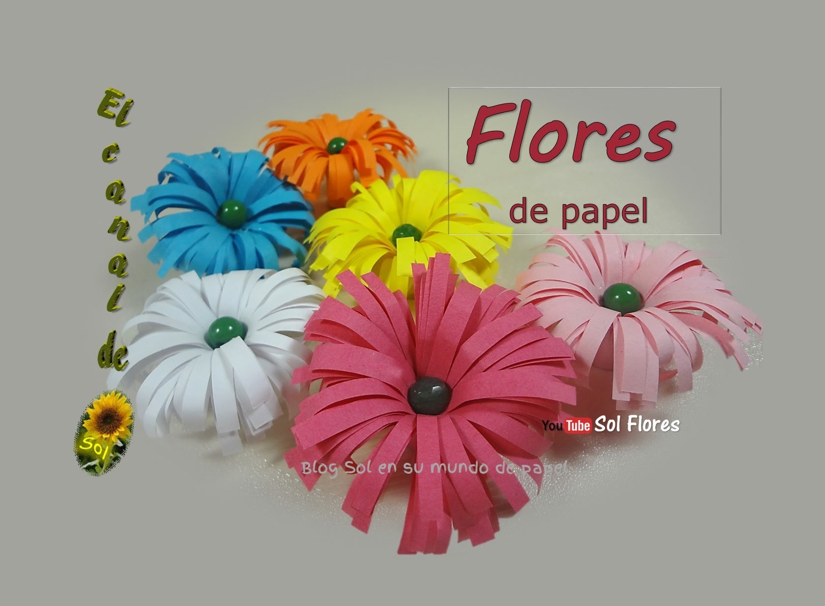 Flores de papel - paper flowers