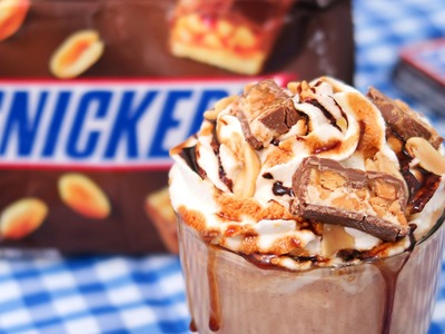 Batido de Snickers fácil rápido y delicioso!!