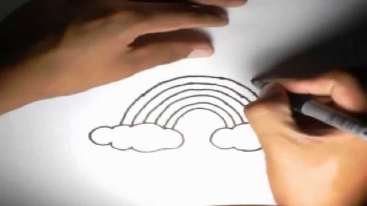 Como dibujar un Arcoiris l How to draw a Rainbow