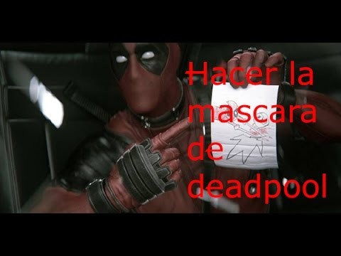 Como hacer la mascara de Deadpool (pepakura)