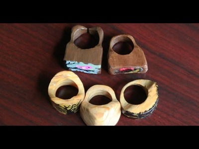 Cómo hacer un anillo con madera reciclada de forma muy sencilla.