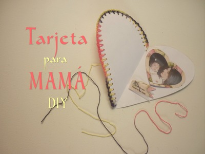 Manualidades: Crochet COMO hacer TARJETA para MAMÁ DIY - Crochet CARD AS do for MOM
