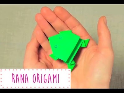 Rana de Origami.Papiroflexia que salta