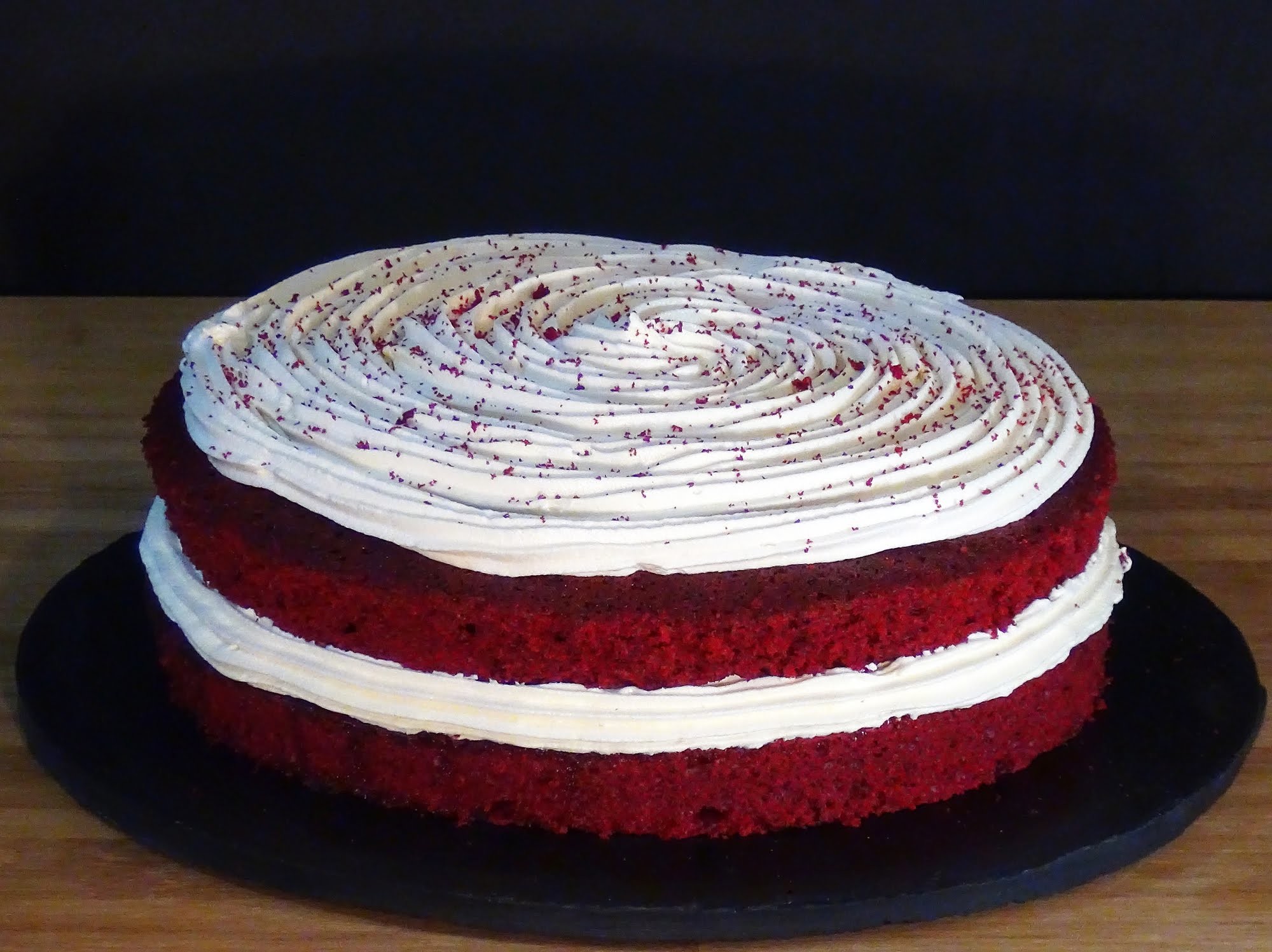 Receta Red velvet cake o Tarta terciopelo rojo - Recetas de cocina, paso a paso, tutorial