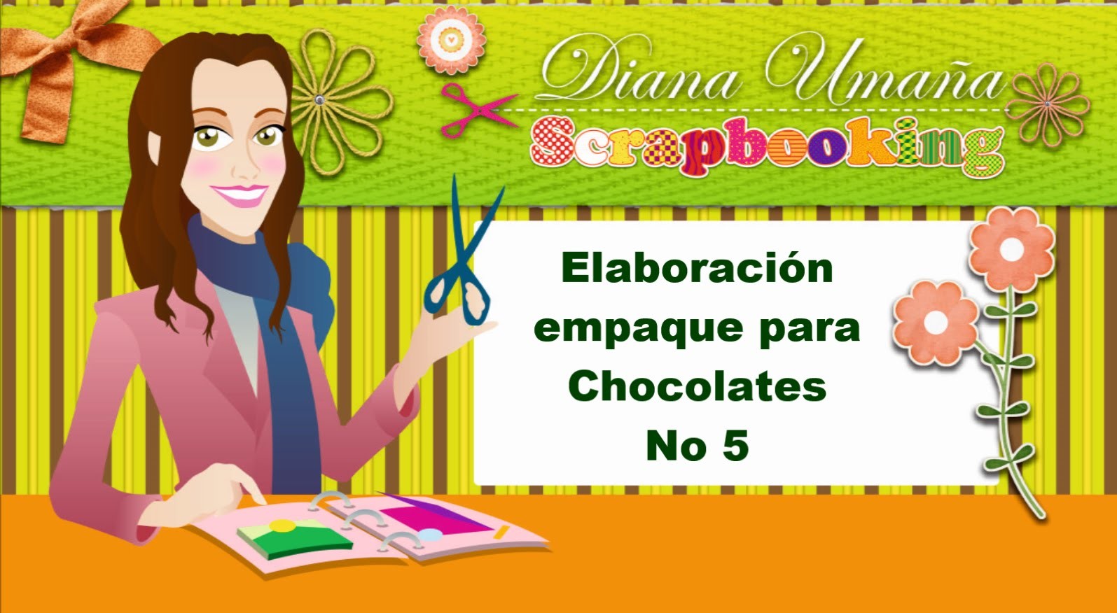 Scrapbooking en Español Episodio 33  Elaboración Empaque Chocolates No 5