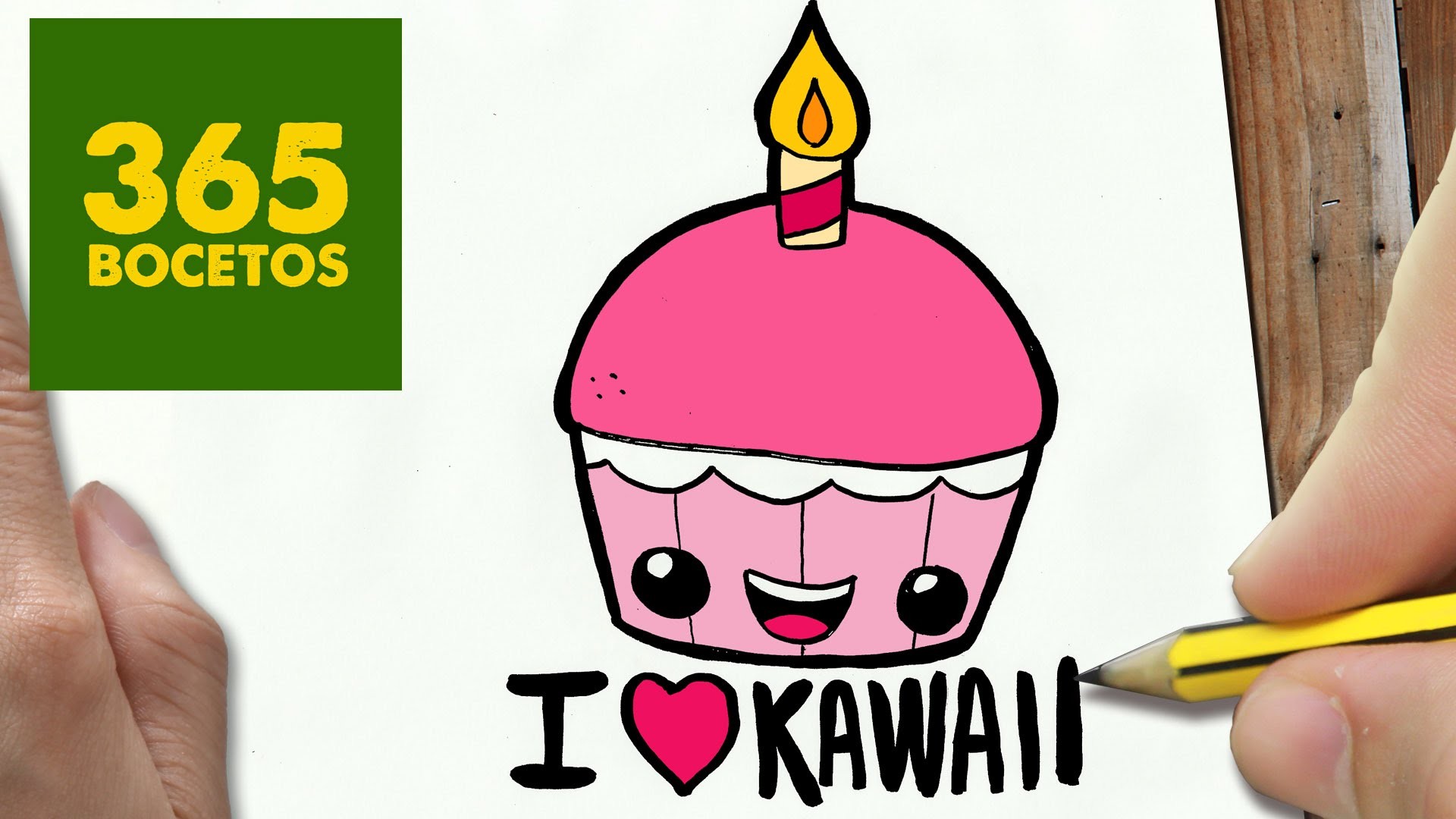 COMO DIBUJAR CUPCAKE KAWAII PASO A PASO - Dibujos kawaii faciles - How to draw a Cupcake