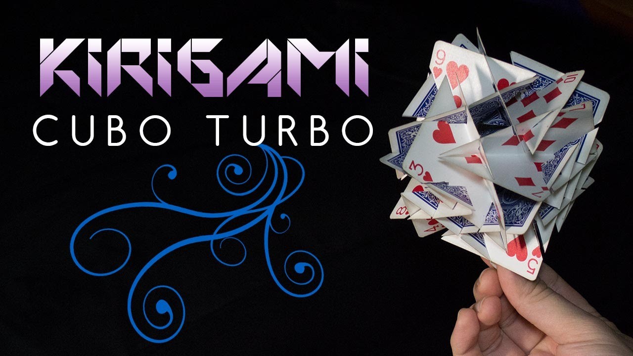 Figura con cartas - Cubo Turbo Kirigami
