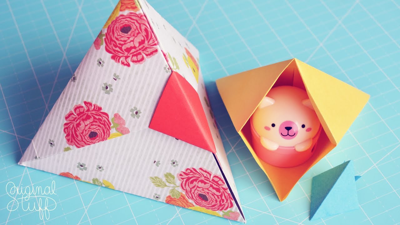 Caja Triangular ♥ [Origami] - Día de las Madres.Mother's day