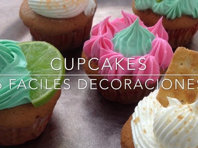 COMO DECORAR CUPCAKES? 6 ideas Super Facil - CPR