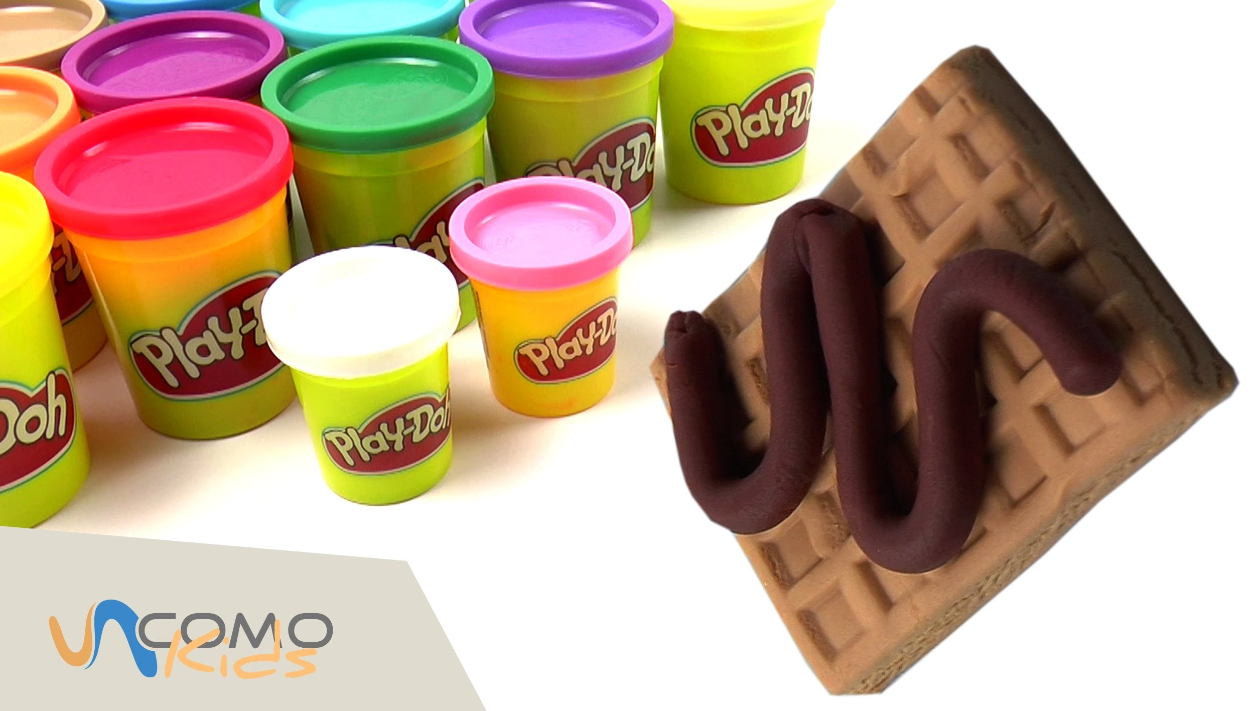 Cómo hacer gofres de plastilina Play-Doh