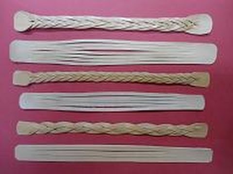 Como hacer una trenza misteriosa de cinco cabos con cuero