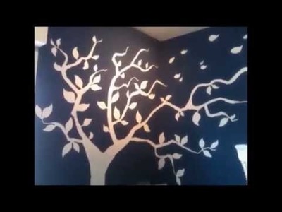 Como pintar un árbol en la pared