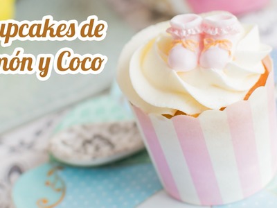 Cupcakes de limón y coco | #9 Mesa dulce para Baby Shower | Quiero Cupcakes!