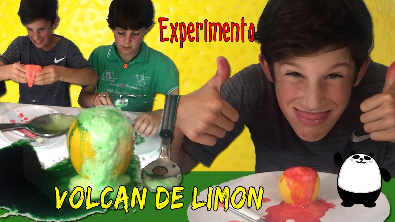 EXPERIMENTO casero: Volcán de limón * LEMON VOLCANO experiment