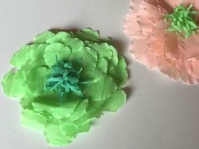Flor papel crepe