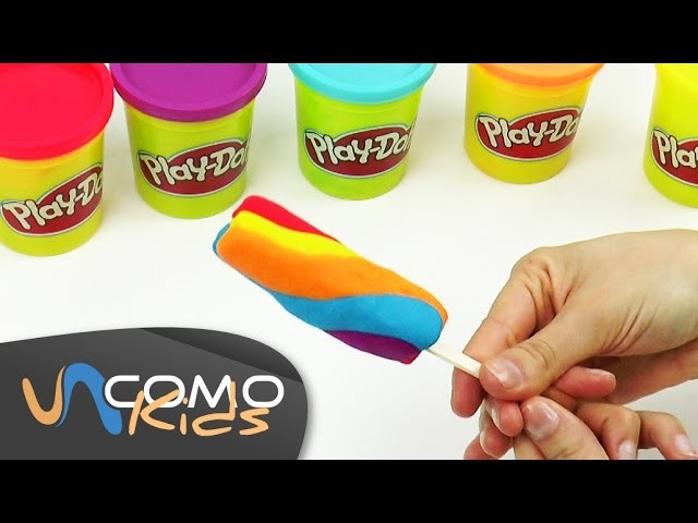 Hacer helados de plastilina play-doh