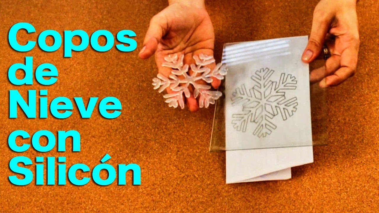 Cómo hacer Copos de nieve de Silicon - Adornos de Navidad  - Házlo tú mismo DIY