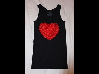 ♥ DIY lace shirt for valentine's  day♥ manualidad camiseta de encaje para san valentine♥