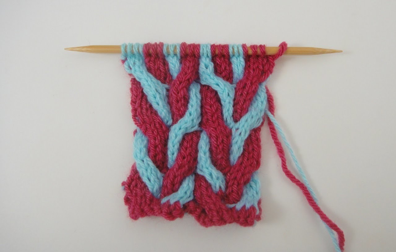 100.  Trenza Zigzag Bicolor