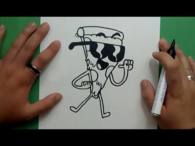 Como dibujar a Pizza Steve paso a paso - Tito Yayo | How to draw Pizza Steve - Uncle Grandpa
