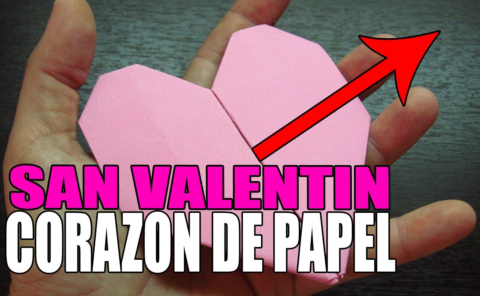 Como hacer un CORAZON DE PAPEL paso a paso en español para SAN VALENTIN (Muy fácil) origami heart
