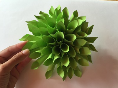 Como hacer una flor de papel