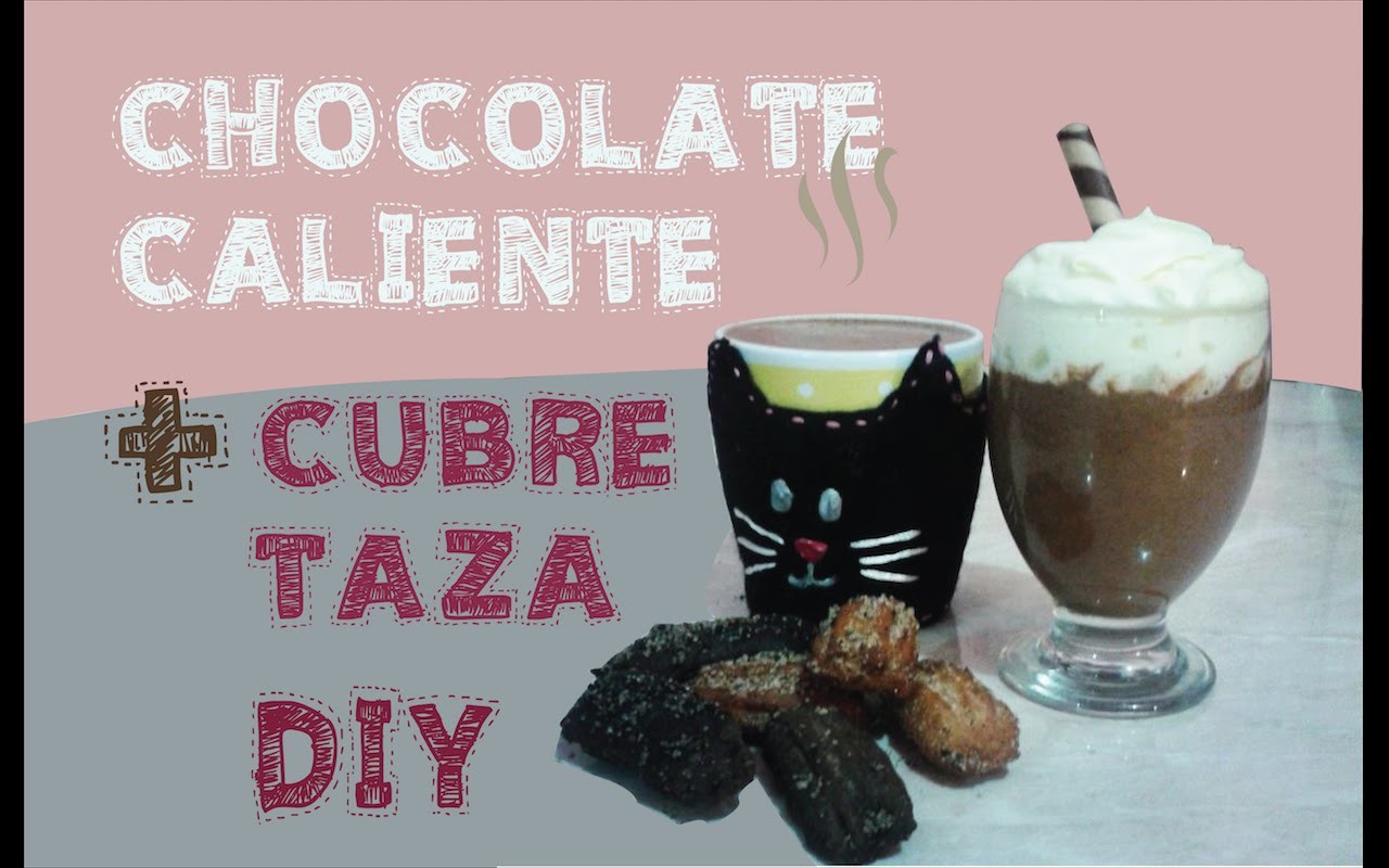 Cubre Taza de Gato y Chocolate Caliente  -  Colab.  Mery Hope Mora - PP ARTS