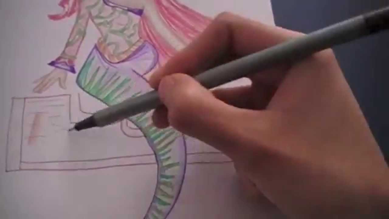 Dibujar Sirena de los tesoros (TopModel)