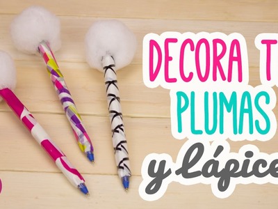DIY Decora tus Bolígrafos. Plumas con Pompones!! | Mini Tip#87 Catwalk ♥