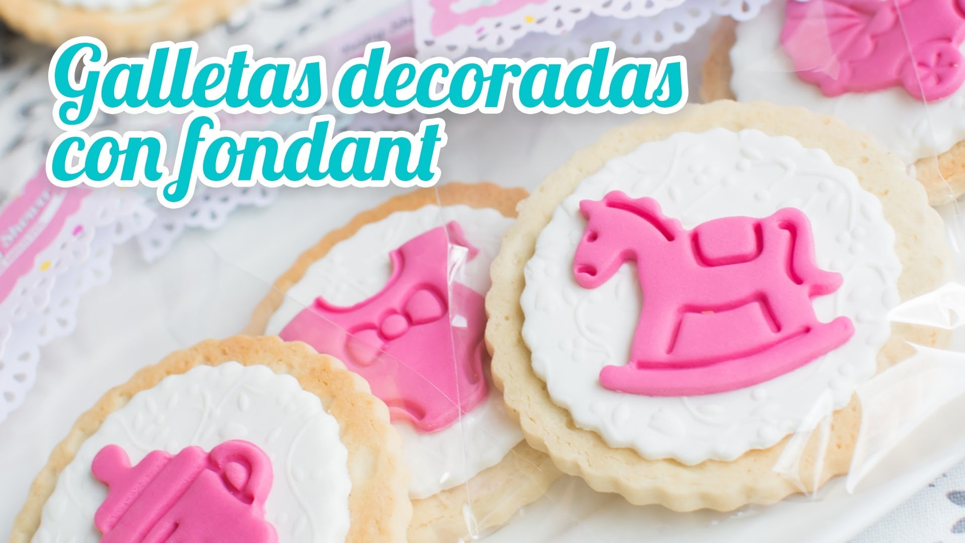 Galletas de mantequilla decoradas | #15 Mesa dulce para Baby Shower | Quiero Cupcakes!