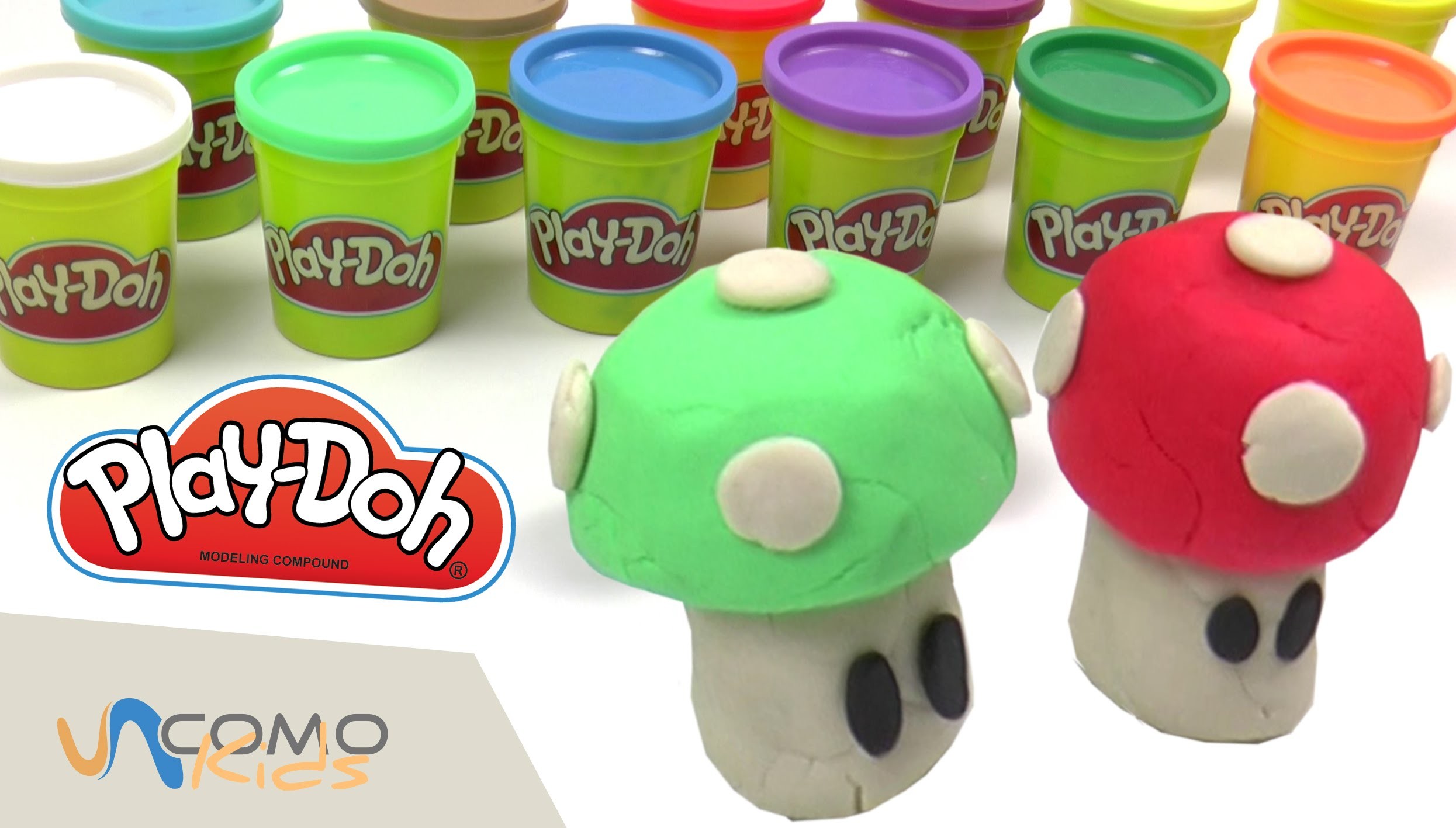 Hacer las setas de Mario Bros con Play-Doh