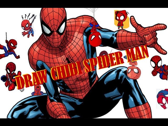How to draw Spider Man Chibi