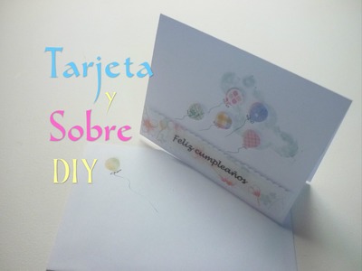 Manualidades: TARJETA para CUMPLEAÑOS DIY - Crafts : BIRTHDAY CARD to