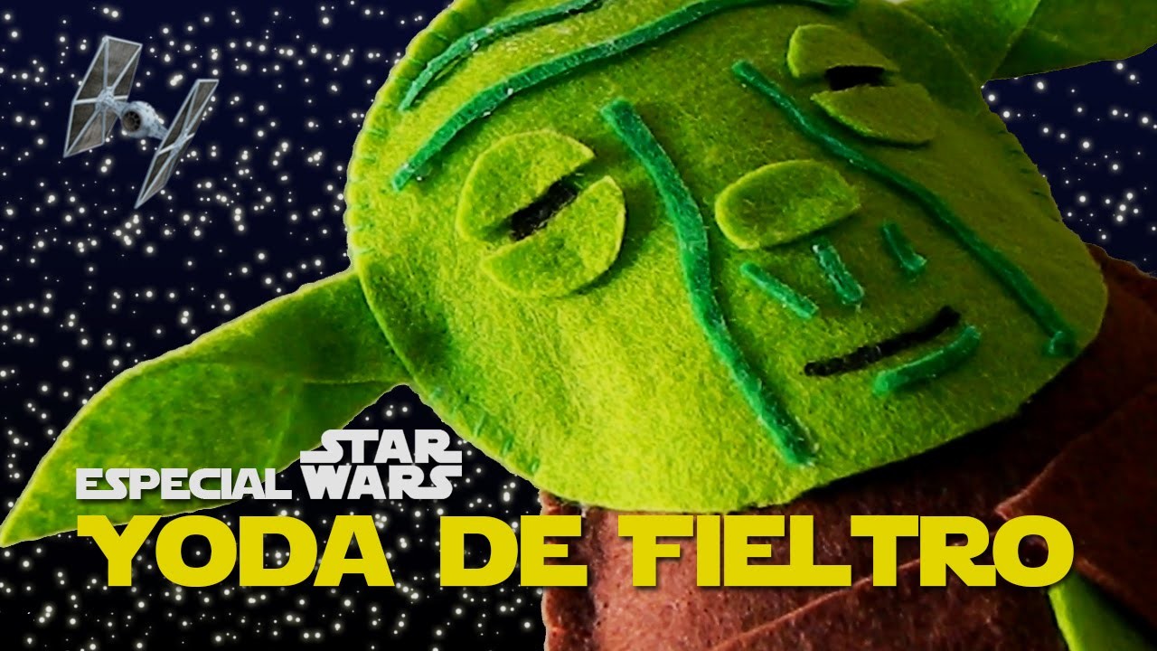 Peluche de Yoda Fieltro| Star wars VII  | Sandrusqueta