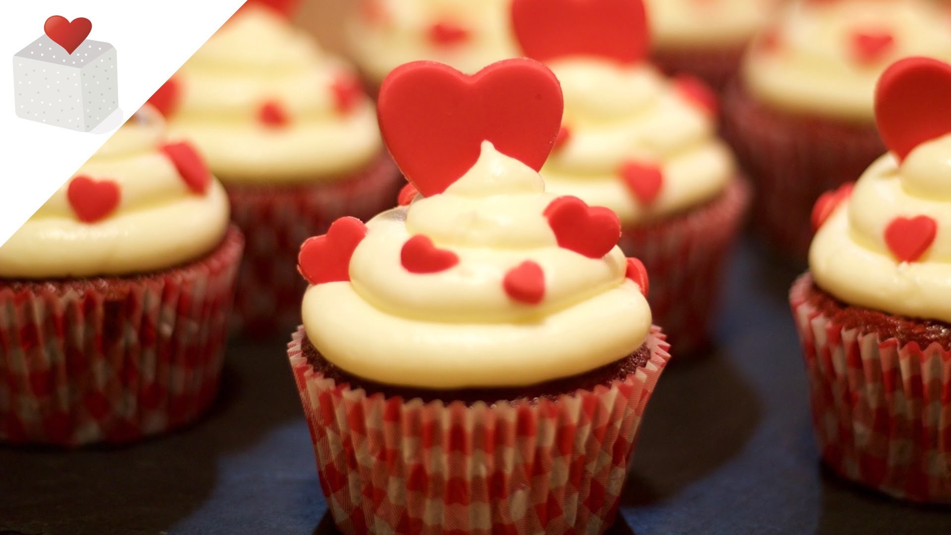 Red Velvet Cupcakes para San Valentín, el día de los enamorados