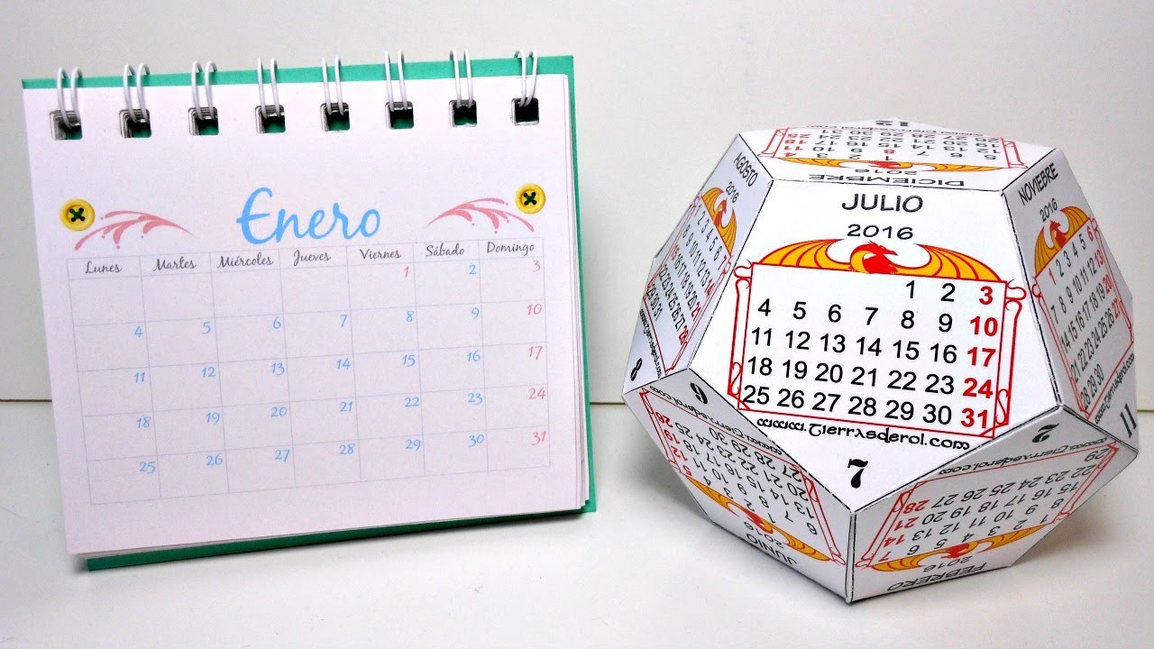 Cómo hacer tu propio calendario (Parte #1) | Calendarios de Escritorio | Mundo@Party