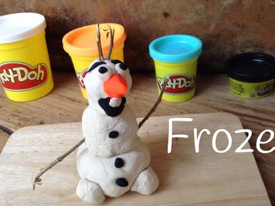 Plastilina Play Doh Frozen: Olaf de plastilina Play Doh - Manualidades con plastilina