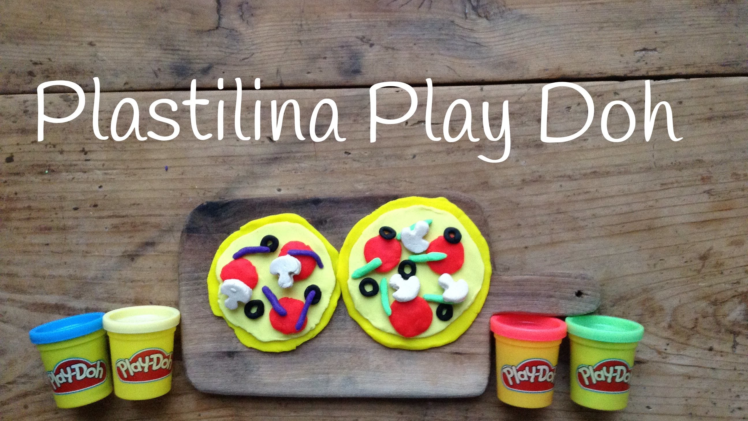 Play Doh PIZZA español | Figuras de PLASTILINA fáciles de hacer