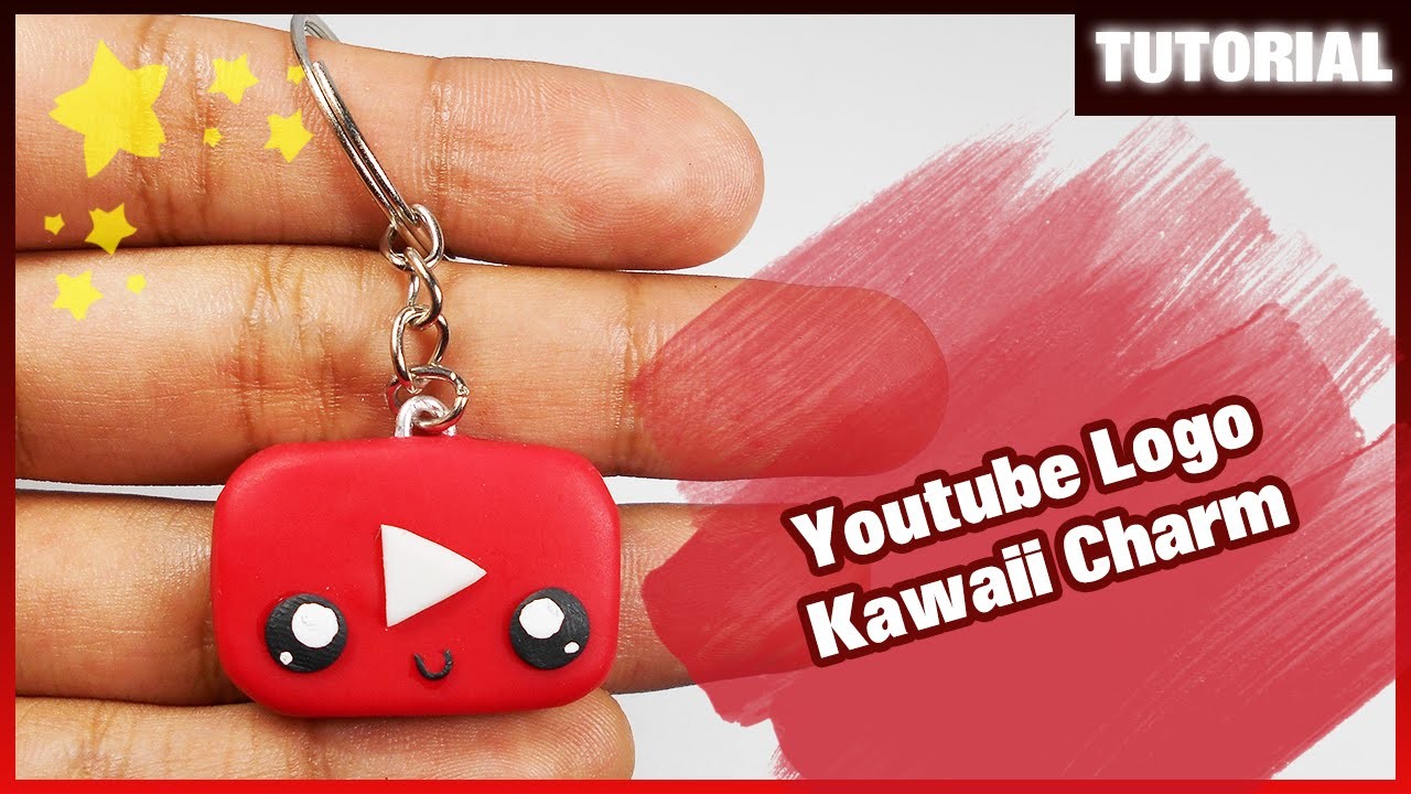 Youtube Logo - Kawaii Charm ✰ Tutorial ✰ Polymer Clay ✰ Porcelana Fría