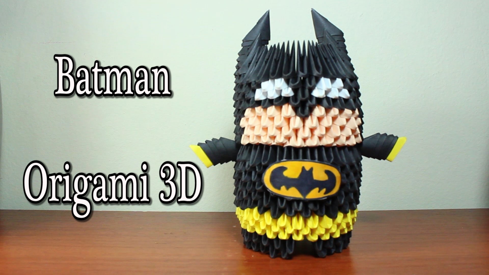 Batman En Origami 3D TUTORIAL!