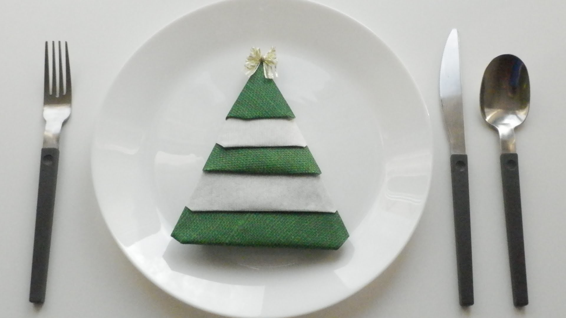 Adornos Navideños: Servilleta Arbol de Navidad | Christmas Decorations: Christmas Tree Napkin