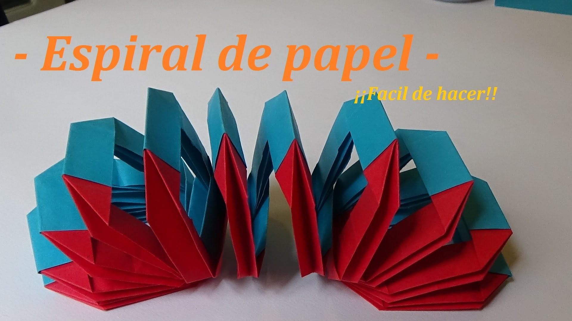 Como hacer un Espiral - origami facil - Slinky