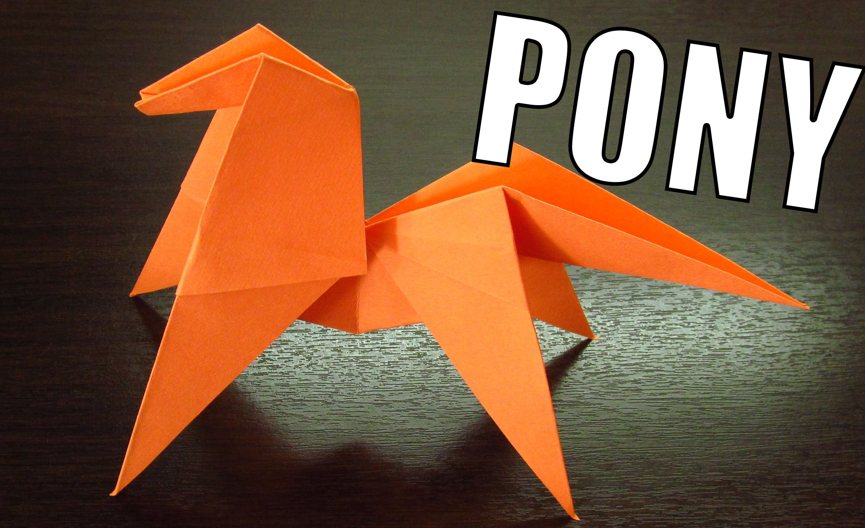 Como hacer un PONY DE PAPEL Super Cool | Origamis de papel paso a paso (Muy fácil)