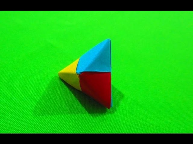 Como hacer un triangulo equilatero de papel  FACIL ORIGAMI #7