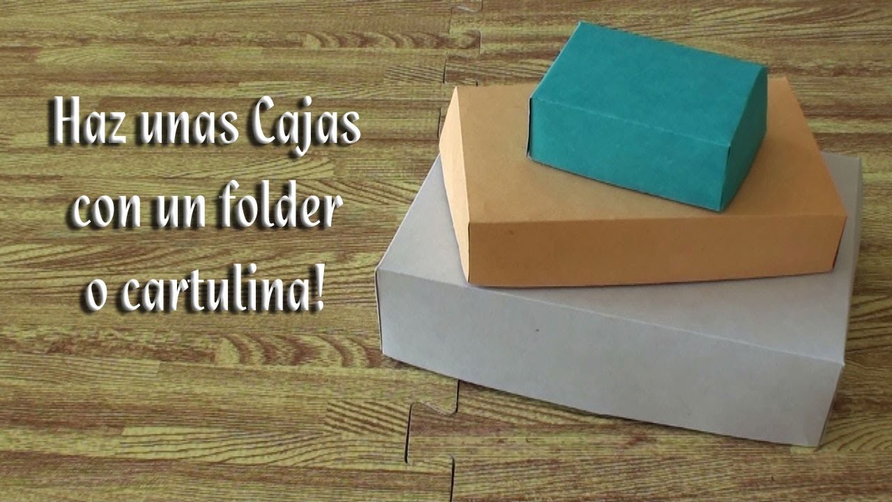 Como hacer unas cajitas con un folder o pedazos de cartulina