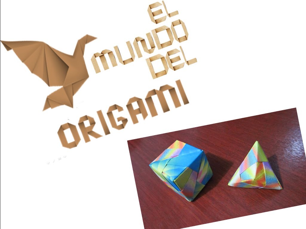 Origami Modular | Cubo y Hexaedro Triangular | Módulo Sonabe o Sonobe