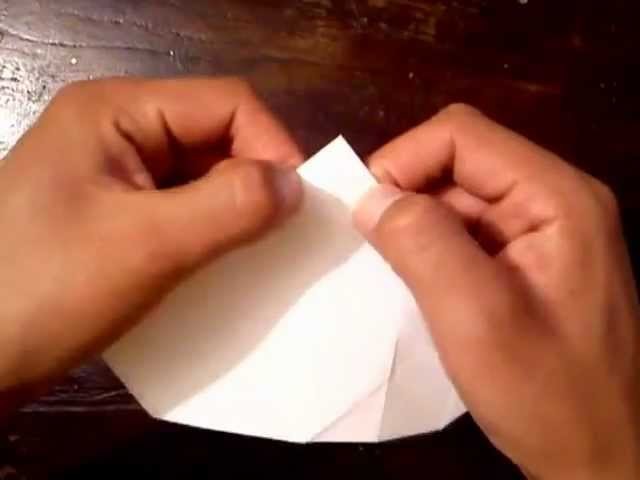 Rosa de origami (papiroflexia)