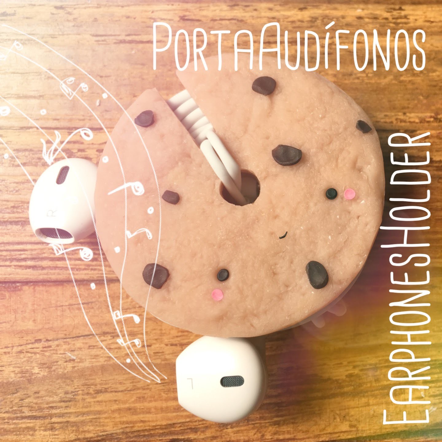 Galleta para Audífonos - Kawaii - Earphones Cookie