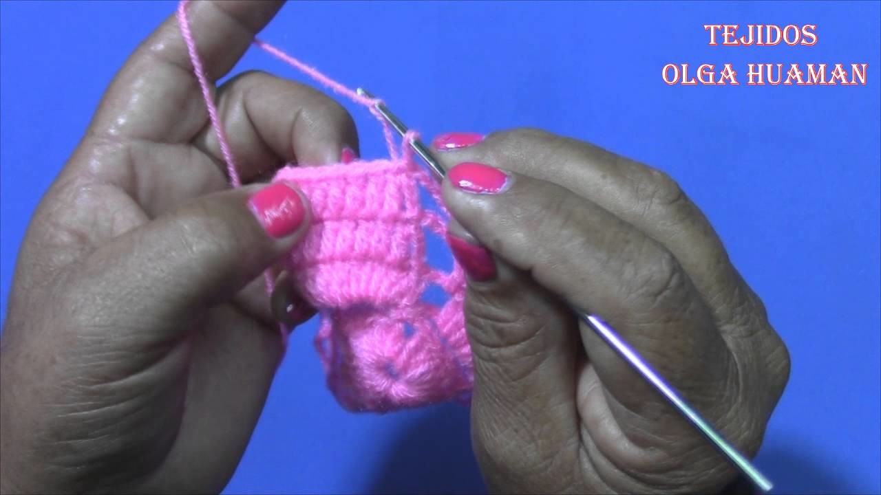 Pastilla tejida a crochet para manteles y tapetes