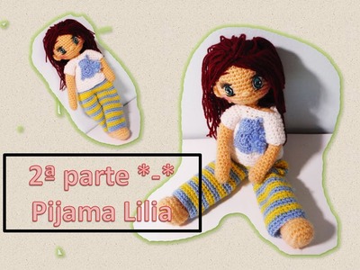 Pijama a crochet para muñecas parte 2 Lilia